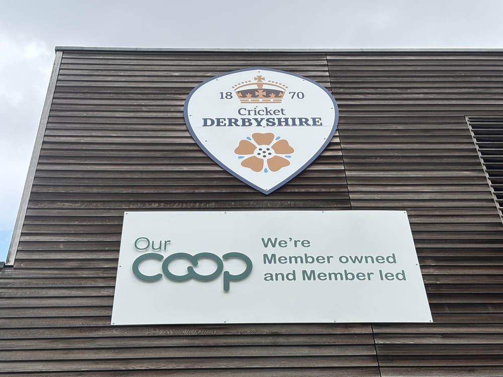 Derbyshire CCC Logo Sign