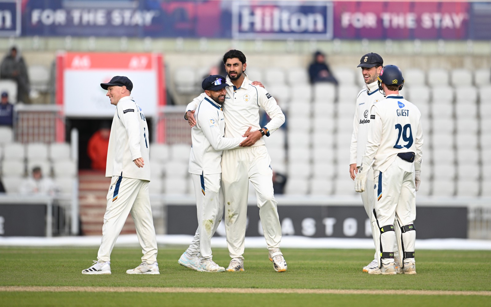 Bashir hugged by Dal Old Trafford April 2026