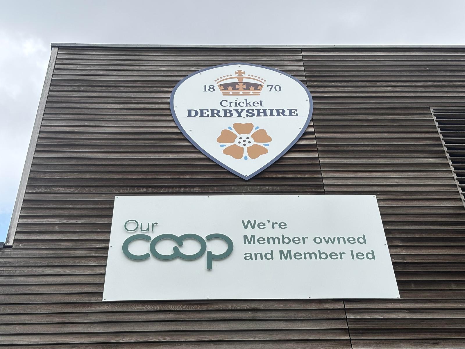Derbyshire CCC Logo Sign