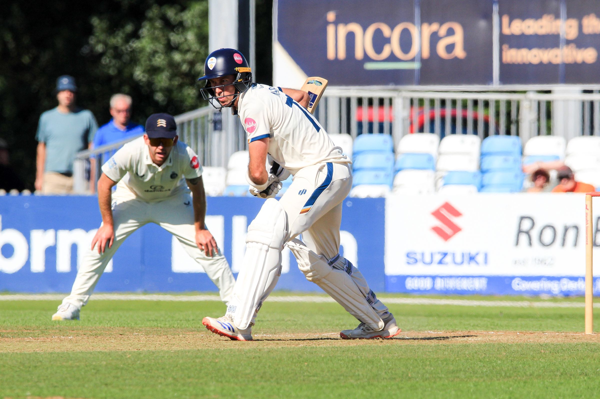 Wayne Madsen batting in County Championship game