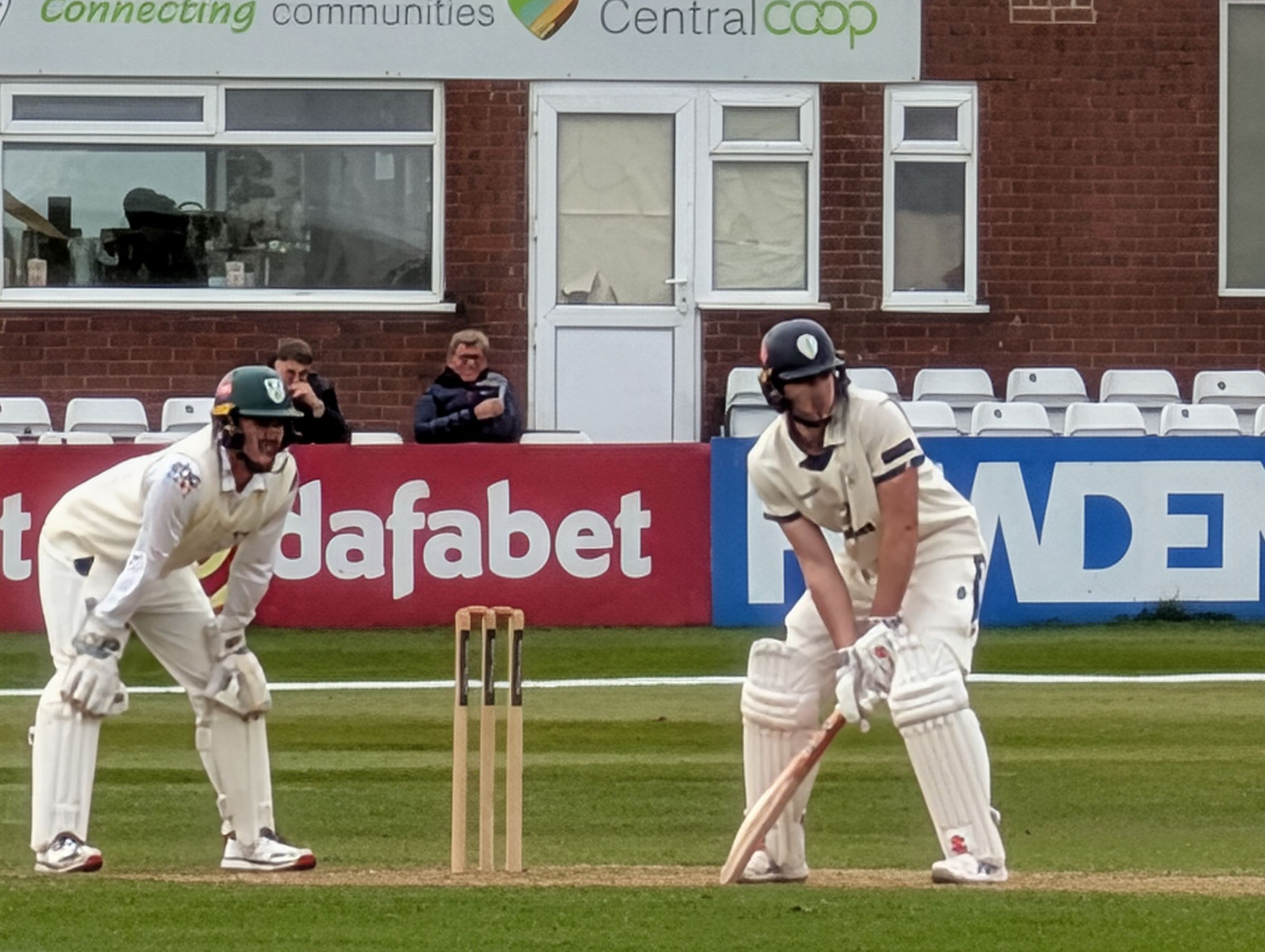 Martin Andersson scoring 228 v Worcestershire in 2026 at Derby