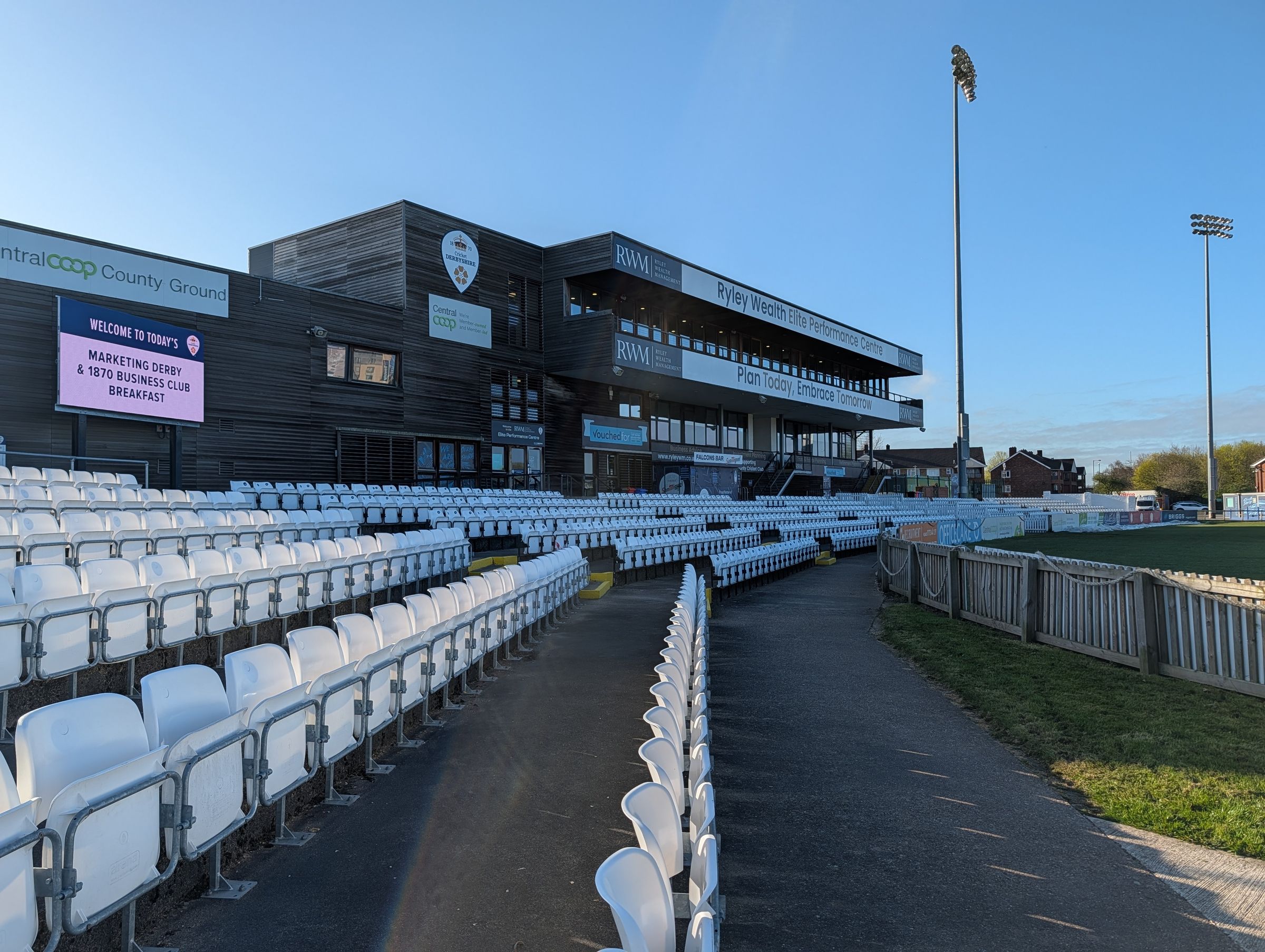Pavilion at Derby side on 2026